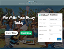 Tablet Screenshot of cheapestessay.com